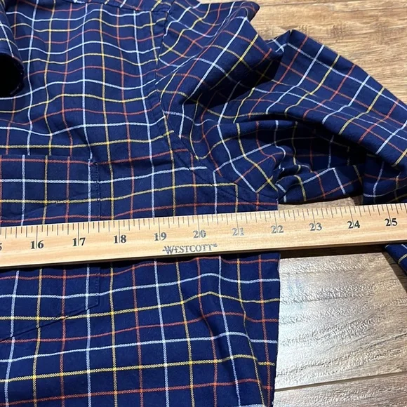 Rare Rabbit long sleeve plaid button down top - Picture 11 of 12